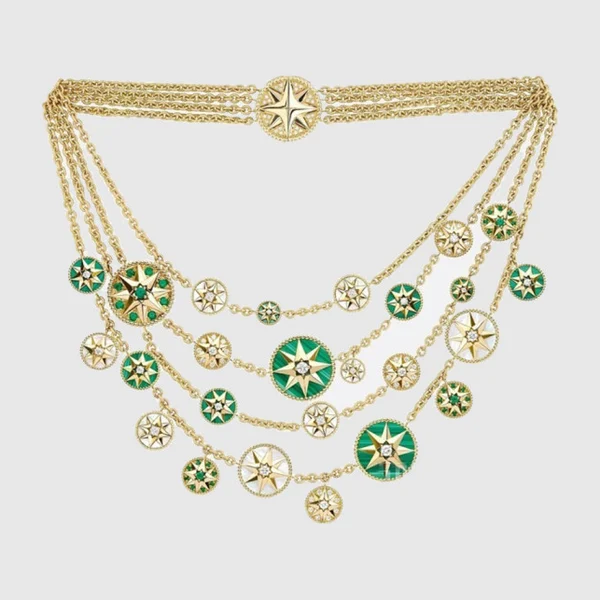 디올 Rose des Vents 플래스트런 목걸이 JRDV9